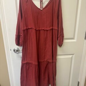 Wonderly Terracotta Maxi Dress